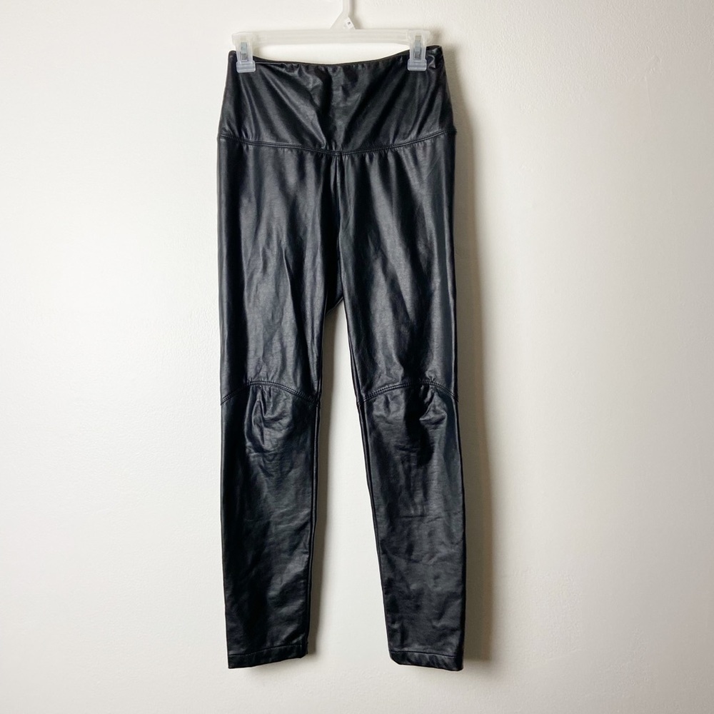 LYSSE • Women’s Faux Leather High Waisted Black Leggings Size Small
